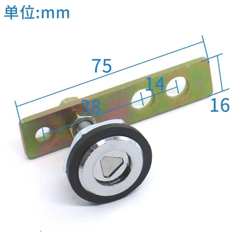 Elevator triangle lock safety straight plate 75mm