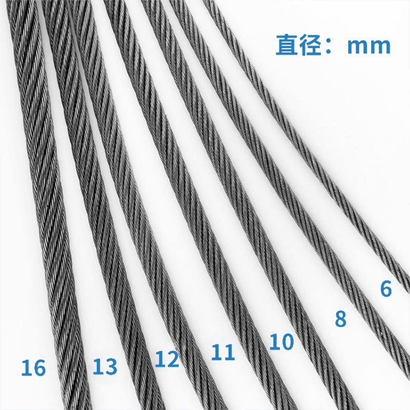 Специальный трос для лифта 6, 8, 12, 13, 16, 10 мм, пеньковое ядро 